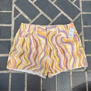 RSQ Women's Print Denim Shorts